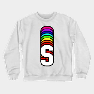 Rainbow Letter, S Crewneck Sweatshirt